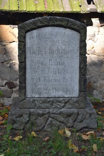 Widok na nagrobek Màrie v. Jachymski (zdj. Katarzyna Mazur)